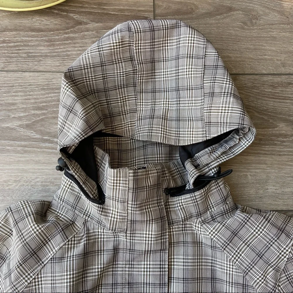 Kerrits Rain Shelter Barn Jacket Medium Tan Plaid - Picture 5 of 16